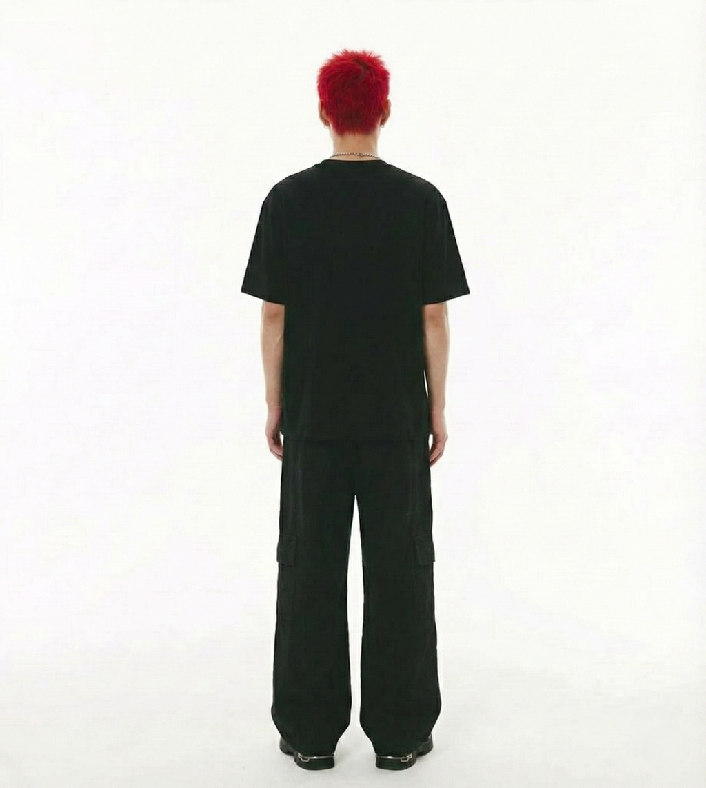 GOZICK STUDIO™ Eternal Run Regular fit Tee — Black