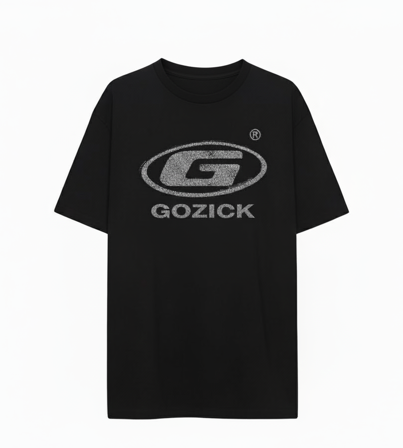 GOZICK STUDIO™ Eternal Run Regular fit Tee — Black